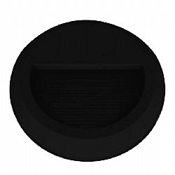 LED Φωτιστικό Για Σκάλες Στρογγυλό Μάυρο 2w Φυσικό Λευκό