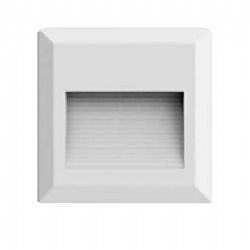 LED Φωτιστικό Για Σκάλες Τετράγωνο Λευκό 2w Φυσικό Λευκό