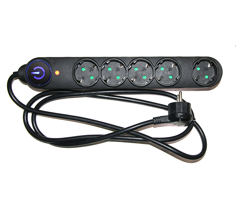 ΠΟΛΥΠΡΙΖ.ΑΝΤΙΚΕΡ.5ΣΟΥΚ+ΔΙΑΚ ΚΑΛΩΔ.3x1.5mm² 1.5μ ΜΑΥΡΟ