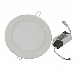 Φωτιστικό οροφής στρογγυλό panel Led χωνευτό 6watt Ψυχρό λευκό