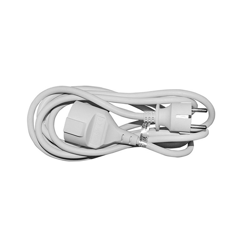 ΠΡΟΕΚΤΑΣΗ ΜΕ ΦΙΣ ΣΟΥΚΟ ΣΤΡΟΓΓΥΛΟ ΚΑΛΩΔΙΟ 3x1.50mm² 3m ΛΕΥΚΗ