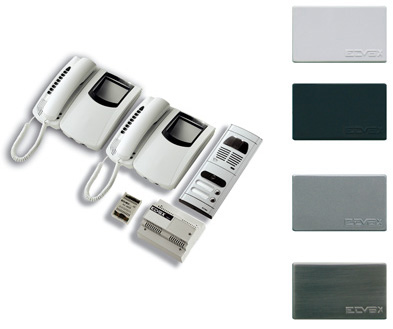  68IG/2 - Κιτ για δύο οικογένειες με Α/Μ θυροτηλεοράσεις Petrarca και χωνευτή μπουτονιέρα σειράς 8000