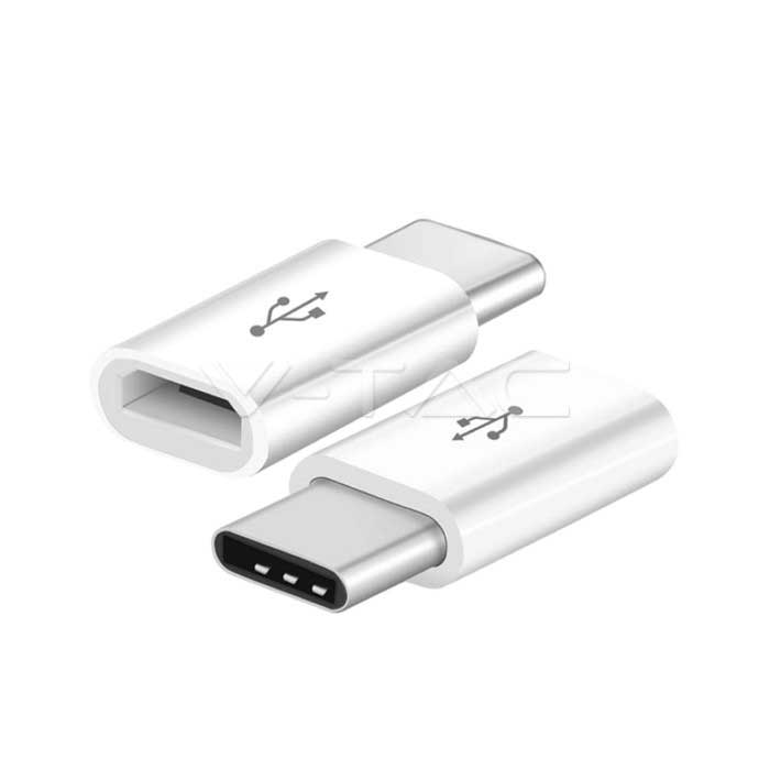 Ανταπτορας Micro Usb σε Type C Aσπρος 8472