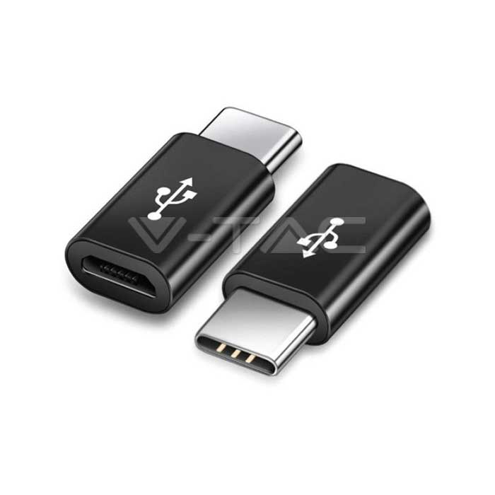 Ανταπτορας Micro Usb σε Type C Μαύρος 8471