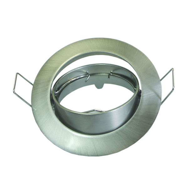 Βάση Σποτ MR16 Στρογγυλό Κινητό Νίκελ Ματ 