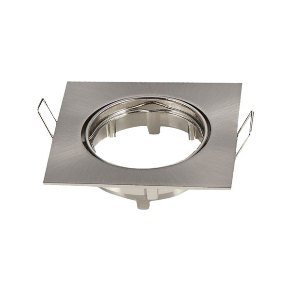 Βάση Σποτ MR16 Τετράγωνο Κινητό Νίκελ Ματ 