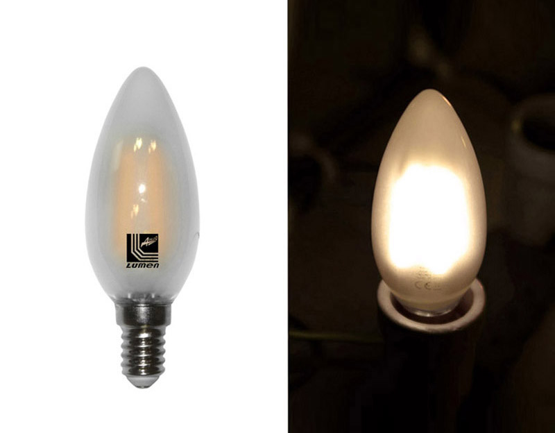 LED COG ΚΕΡΑΚΙ ΜΑΤ Ε14 4W 230V ΛΕΥΚΟ