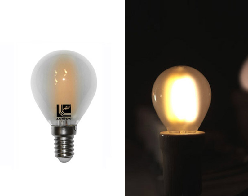 LED COG ΣΦΑΙΡΙΚΟ ΜΑΤ Ε14 4W 230V ΘΕΡΜΟ