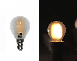 LED COG ΣΦΑΙΡΙΚΟ ΜΑΤ Ε14 4W 230V ΨΥΧΡΟ