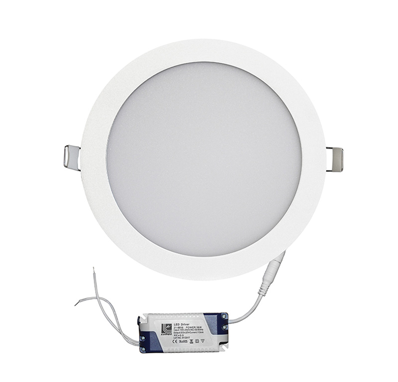 LED ΦΩΤΙΣ.ΨΕΥΔΟΡ.ΑΛΟΥΜ.ΣΤΡΟΓΓ.18W 4000K 120° ΛΕΥΚΟ D220