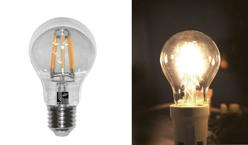 LED COG ΑΧΛΑΔΙ ΔΙΑΦΑΝΟ Ε27 6W 230V ΘΕΡΜΟ