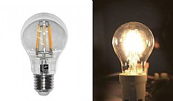 LED COG ΑΧΛΑΔΙ ΔΙΑΦΑΝΟ Ε27 6W 230V ΘΕΡΜΟ