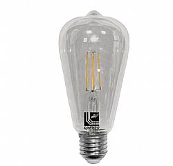 LED COG ΑΒΟΚΑΝΤΟ ST64 Φ64 ΔΙΑΦΑΝΟ Ε27 8W 230V ΘΕΡΜΟ