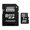 ΚΑΡΤΑ ΜΝΗΜΗΣ MicroSD+ADAPTER CLASS10 8GB