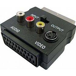 ADAPTOR SCART-SCART +3RCA & SVHS & SWITCH 