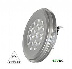 LED SMD ΑΛΟΥΜΙΝΙΟ AR111 12W 12VAC/DC ΝΤΙΜΑΡ.36° ΘΕΡΜO