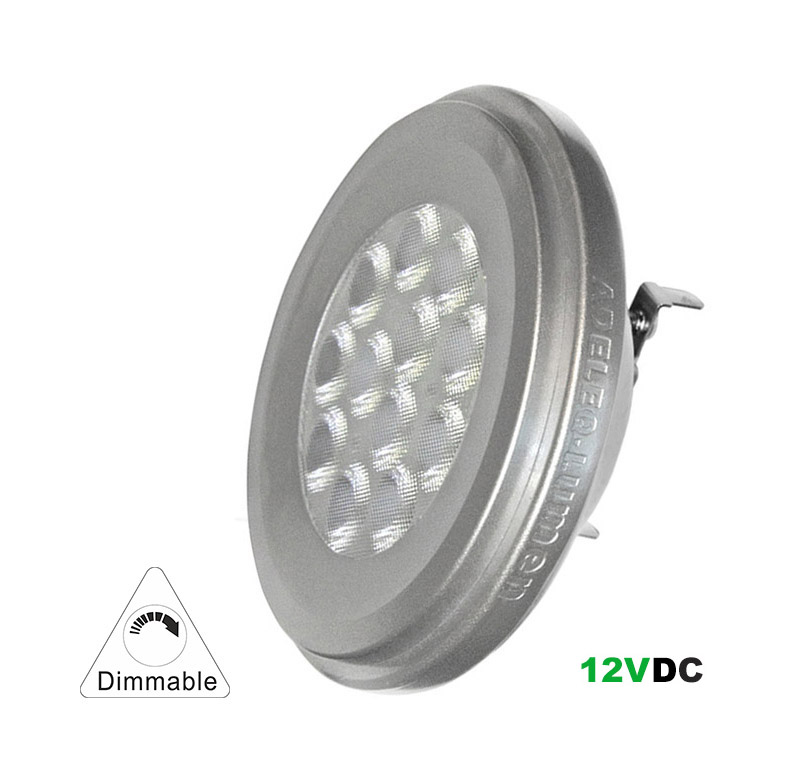 LED SMD ΑΛΟΥΜΙΝΙΟ AR111 12W 12VAC/DC ΝΤΙΜΑΡ.36° ΨΥΧΡΟ