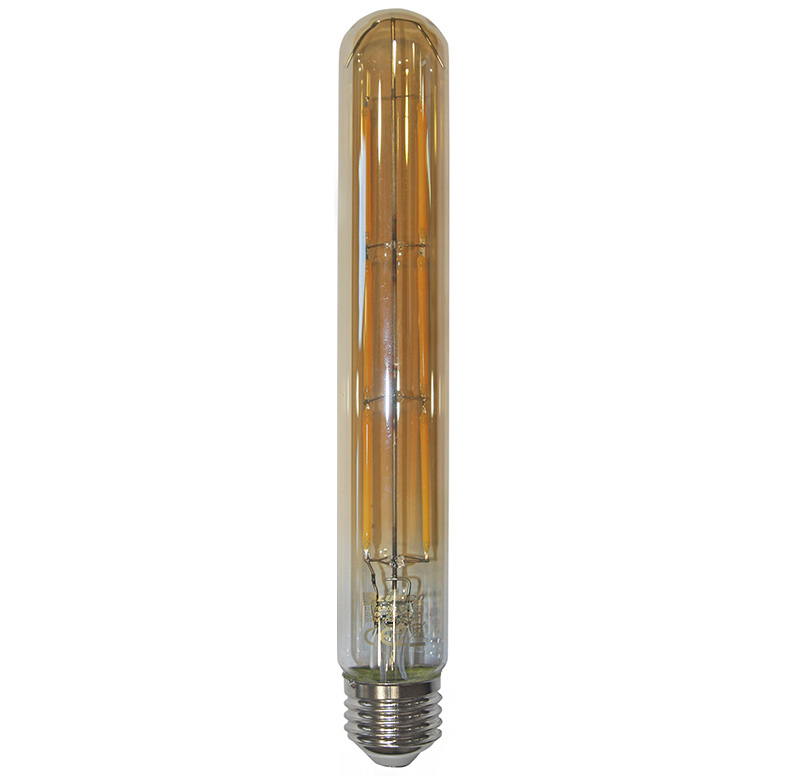 LED COG ΣΩΛΗΝΑΣ L:225mm D:30mm ΜΕΛΙ Ε27 6W 230V ΘΕΡΜΟ