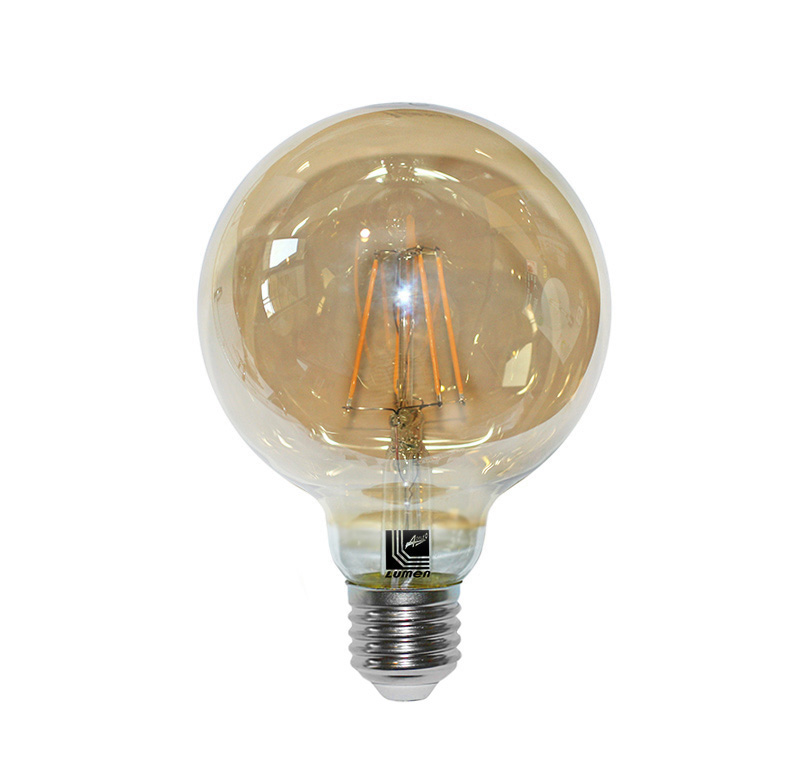 LED COG GLOBE Φ95 ΜΕΛΙ Ε27 6W 230V ΘΕΡΜΟ