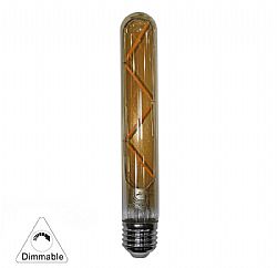 LED COG ΣΩΛΗΝΑΣ ΜΕΛΙ L:185mmD:30mm Ε27 6W 230V ΝΤΙΜ.ΘΕΡΜΟ