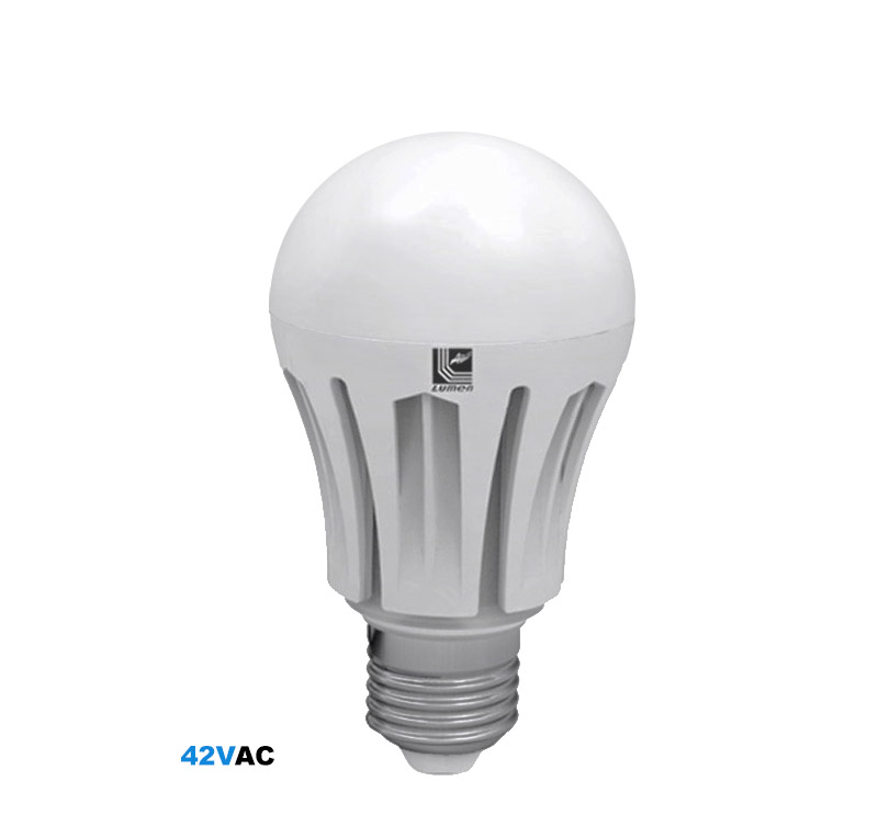 LED ΑΧΛΑΔΙ ΜΑΤ ΑΛΟΥΜΙΝΙΟ Ε27 12W 42VAC ΛΕΥΚΟ