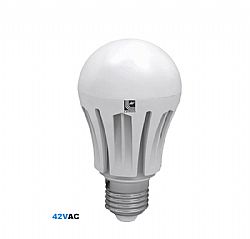 LED ΑΧΛΑΔΙ ΜΑΤ ΑΛΟΥΜΙΝΙΟ Ε27 12W 42VAC ΛΕΥΚΟ