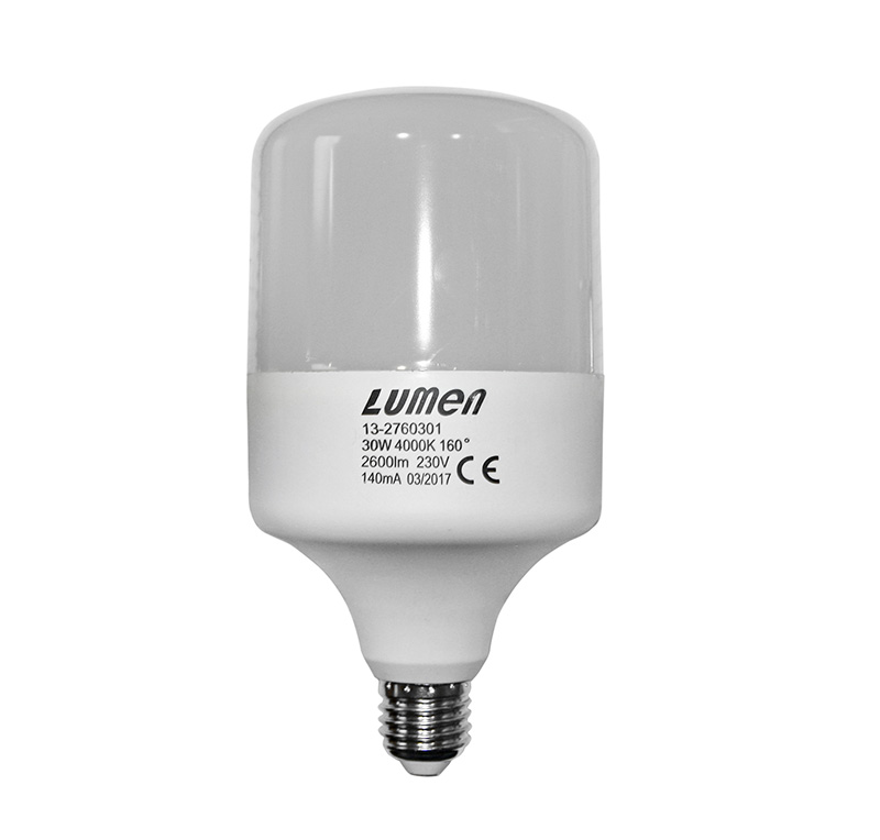 LED ΤΥΠΟΥ SL E27 30W 230V ΨΥΧΡΟ ΦΩΣ 160° IP54