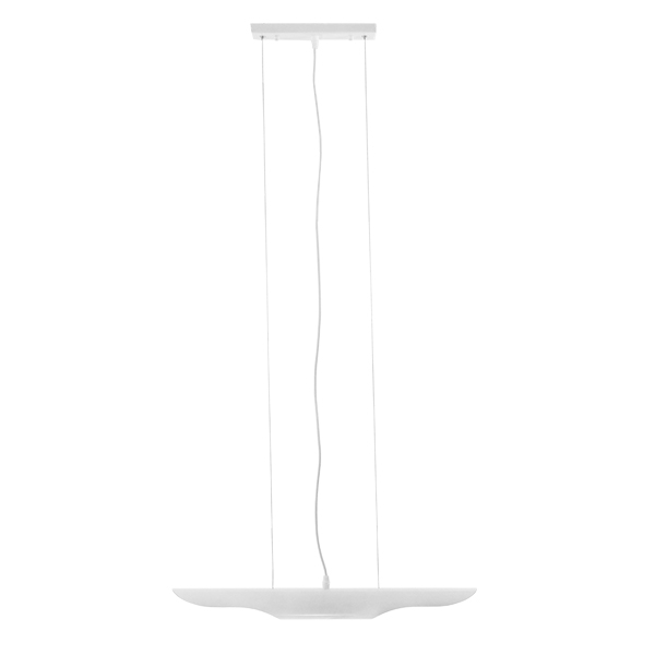 Μοντέρνο Κρεμαστό Φωτιστικό Οροφής Δίφωτο Λευκό Χρυσό Μεταλλικό GloboStar ARTICA 01305