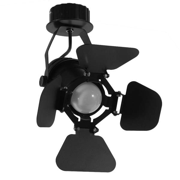 Vintage Industrial Φωτιστικό Οροφής Μονόφωτο Μαύρο Μεταλλικό GloboStar CHICAGO 01371