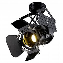 Vintage Industrial Φωτιστικό Οροφής Μονόφωτο Μαύρο Μεταλλικό GloboStar BROADWAY 01140