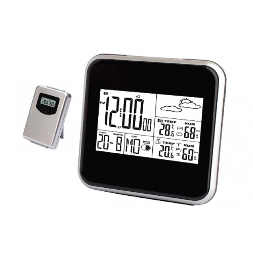 ΜΕΤΕΩΡΟΛΟΓΙΚΟΣ ΣΤΑΘΜΟΣ ΚΑΙ ΨΗΦΙΑΚΟ ΡΟΛΟΙ ΜΕ ΑΣΥΡΜΑΤΟ ΑΙΣΘΗΤΗΡΑ ET852C 