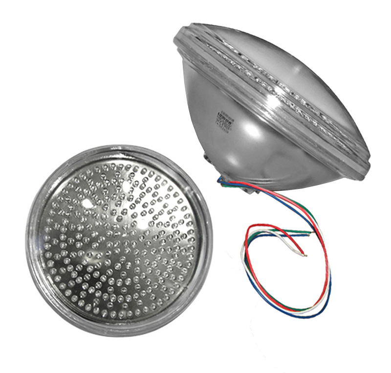 LED ΛΑΜΠΑ ΠΙΣΙΝΑΣ PAR56 RGB 240LED 18W 12VDC 4ΚΑΛΩΔΙΑ