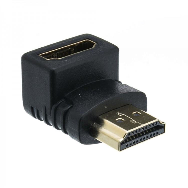 ΜΟΥΦΑ HDMI MALE - HDMI FEMALE ΓΩΝΙΑΚΟ (CR348F-M)