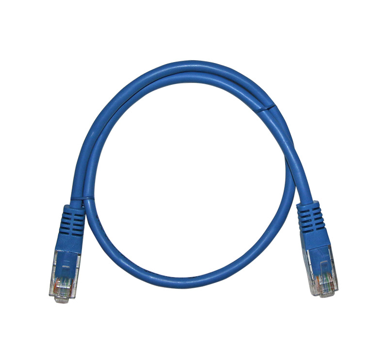 ΚΑΛΩΔΙΟ UTP Cat5e ΧΑΛΚΟΥ(CU) 4x2x7*0.16mm 0.5m PRO ΜΠΛΕ