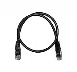 ΚΑΛΩΔΙΟ UTP Cat6 ΧΑΛΚΟΥ(CU) 4x2x7*0.16mm 0.5m PRO ΜΑΥΡΟ