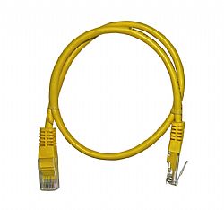 ΚΑΛΩΔΙΟ UTP Cat6 ΧΑΛΚΟΥ(CU) 4x2x7*0.16mm 0.5m PRO ΚΙΤΡΙΝΟ