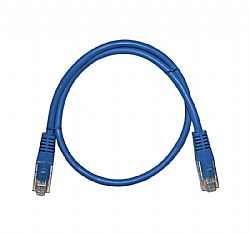 ΚΑΛΩΔΙΟ UTP Cat6 ΧΑΛΚΟΥ(CU) 4x2x7*0.16mm 0.5m PRO ΜΠΛΕ