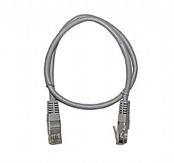 ΚΑΛΩΔΙΟ UTP Cat6 ΧΑΛΚΟΥ(CU) 4x2x7*0.16mm 0.5m PRO ΓΚΡΙ