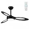 Ανεμιστήρας Οροφής Με Τρία Πτερύγια Σε Μαύρο Χρώμα Και Τηλεχειριστήριο - LED 24W Spotlight