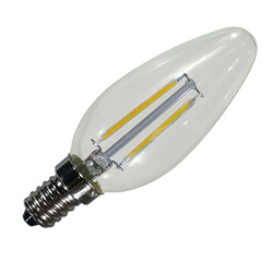 Filament E14 Λάμπα Led Κερί 4W 400Lm Θερμό λευκό Dimmable 