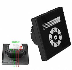 ΝΤΙΜΕΡ ΑΦΗΣ ΓΙΑ ΚΟΥΤΙ ΔΙΑΚΟΠΤ.ΓΙΑ ΤΑΙΝ.ΜΟΝ.12/24VDC 8A ΜΑΥΡ