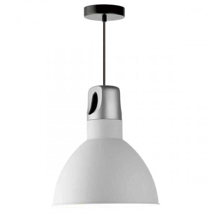 ΦΩΤΙΣΤΙΚΟ ΟΡΟΦΗΣ ΚΡΕΜΑΣΤΟ ΜΟΝΟΦΩΤΟ ΜΕΤΑΛΛΙΚΟ ΓΚΡΙ / ΑΣΗΜΙ ΜΕ ΝΤΟΥΙ E27 230V Φ320mm