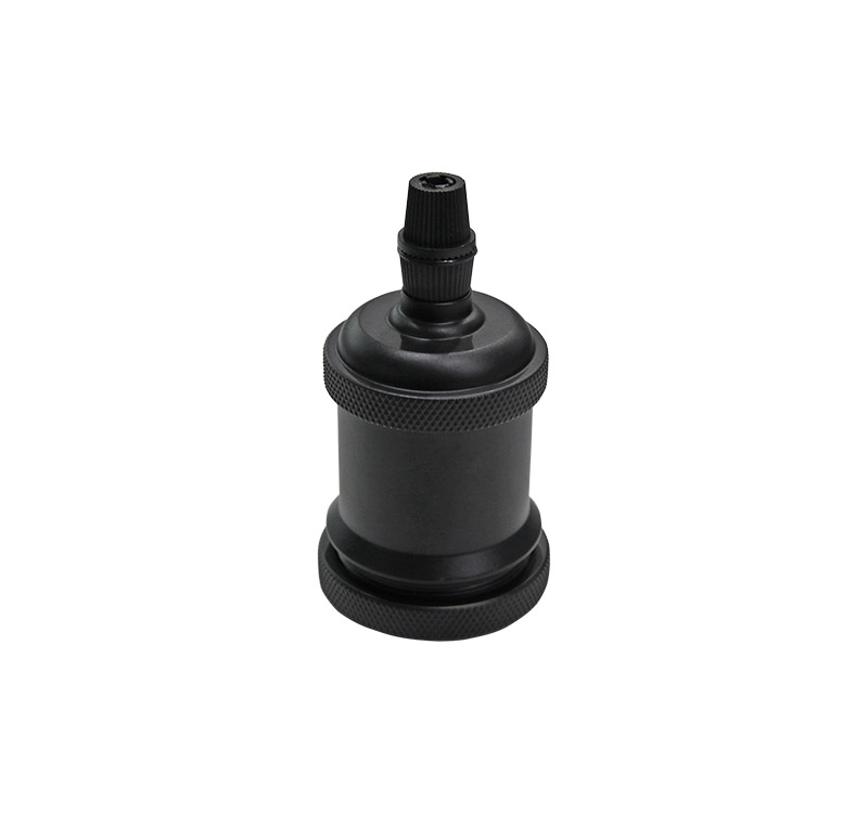 ΝΤΟΥΙ Ε27 ΑΛΛΟΥΜΙΝΙΟΥ ΔΙΑΚΟΣΜΗΤΙΚΟ ΜΕ ΡΟΔΕΛΑ ΜΑΥΡΟ