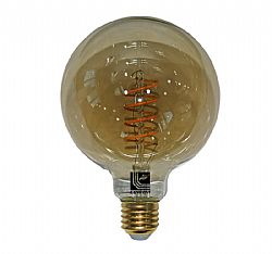 LED ΛΑΜΠΑ COG SPIRAL GLOBE Φ125 SMOKY Ε27 6W ΝΤΙΜΑΡΙΖ.ΘΕΡΜΟ