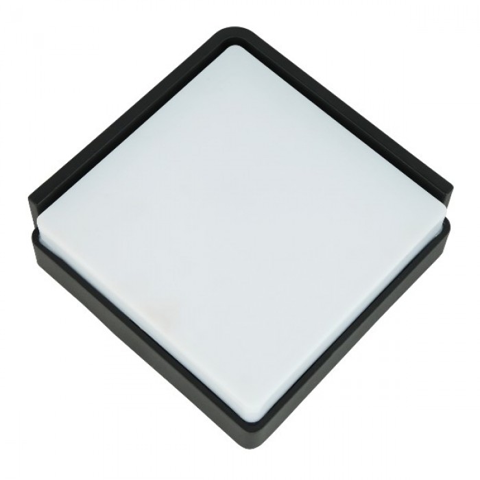 ΦΩΤΙΣΤΙΚΟ LED ΑΠΛΙΚΑ ΤΟΙΧΟΥ ΑΛΟΥΜΙΝΙΟΥ 18W 230V ΦΥΣΙΚΟ ΛΕΥΚΟ 4000Κ ΣΤΕΓΑΝΗ IP54 ΜΑΥΡΟ