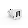 Φορτιστής αυτοκινήτου DeTech, DE-C01, 5V/2.4A, 12/24V, 2 x USB, Λευκό