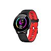 Smartwatch No brand Y16, 43mm, Bluetooth, IP67, Μαύρο -Κόκκινο - 73039