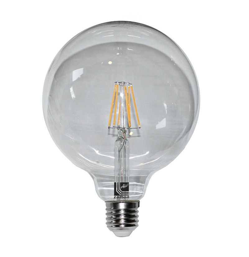 LED COG GLOBE Φ125 ΔΙΑΦΑΝΟ Ε27 8W 230V