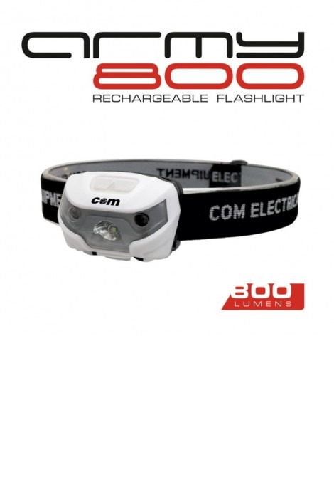 Φακός Κεφαλής Επαναφορτιζόμενος Led 800lm Army 800 