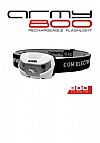 Φακός Κεφαλής Επαναφορτιζόμενος Led 800lm Army 800 